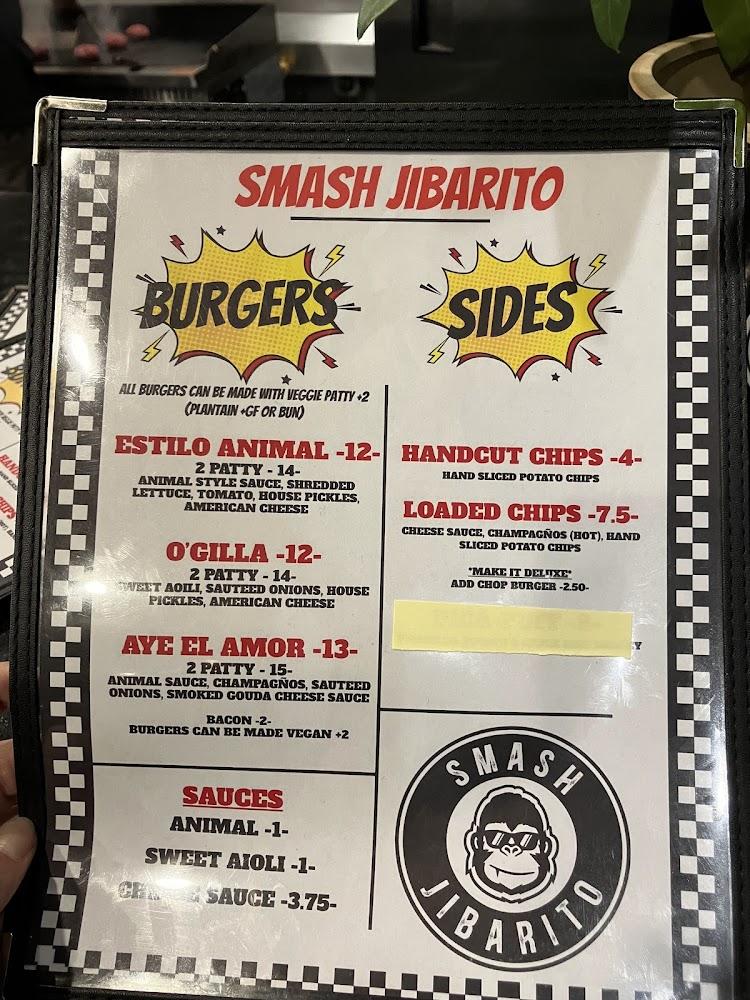 Smash Jibarito Menu image 1